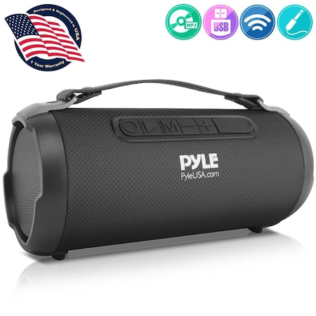 Pyle Portable Bluetooth Speaker, PBMSPG1BK PBMSPG1BK